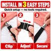 Adjustable Bed Sheet Fastener Straps, 4-Pack Elastic Sheet Grippers with
