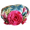Kella Milla Stylish Satin Shower Cap - Vibrant Leaves