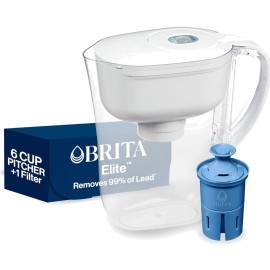 Unbranded Water Pitcher, Metro Elite Filter, Removes 99% of Lead, Includes 1 Filter, 6-...