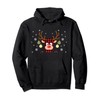 Cute Reindeer Red Plaid Christmas Costume Xmas Deer Pullover Hoodie