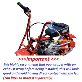 ARSPORT Exhaust Header high performance for: Coleman ct100u / cc100x Mini bike. ((( STOP!!! WILL NOT WORK ON ANY OTHER ENGINE OR MINIBIKE )))