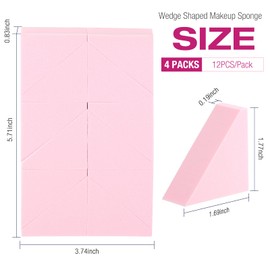 WSYUB Makeup Sponges Wedges, Disposable Makeup Applicator Cosmetic Wedges Sponges for Foundation Latex Free, Medium Size