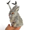 Basuo-9Q Realistic Jackalope Furry Wild Animal Replica Figurine Easter Bunny