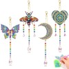 FEISHIONG Diamonds Paintings Suncatcher,Double Sided Crystal Gem Painting Hanging Ornament,Diamonds