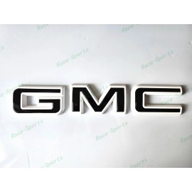 Auto GMC OVERLAY Front Rear White Black GMC Emblem 2019+ Sierra 1500 2500HD 3500HD Canyon