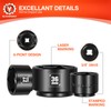 BLACKROBOT 8 Pieces 3/8” Drive Low Profile Oil Filter Socket
