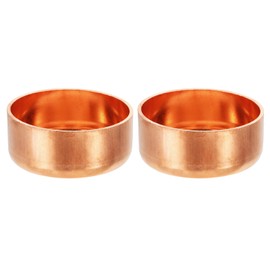 PATIKIL 2-1/2" Copper Pipe End Cap, 1Pcs Copper Fitting Cap Sealing Sweat Plug Solder Connection for Plumbing HVAC Air Conditioner