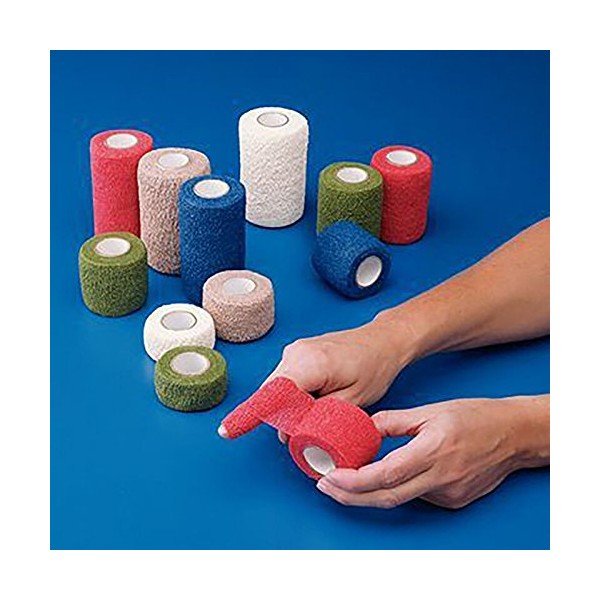 Co-Flex Cohesive Flexible Bandage, Tan, 1-1/2" x 5 yd. (3.8