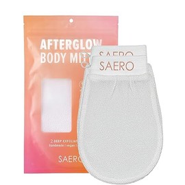 SAERO Guante de ducha coreano exfoliante profundo (2 piezas) para exfoliar la piel seca, muerta, tratamiento de spa natural a base de plantas para eli