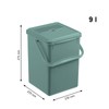 Rotho Organic Compost Bin 9 L with Activated Carbon Filter