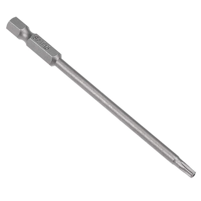 sourcing map 5 Pcs T15 Magnetic Torx Screwdriver Bits, 1/4