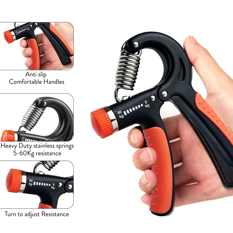 Fk Sports Forearm & Hand Grip Strengthener With Adjustable Resistance