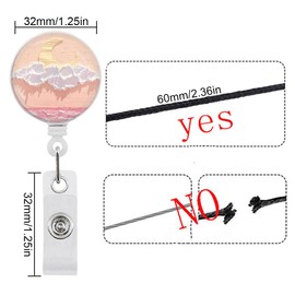 KGDUYC Extendable Key Fob, Extendable Key Ring, Card Holder ID, Telescopic Easy Pull Buckle for ID Cards and Documents (Pack of 3)