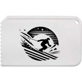 Azeeda 'Night Skiing' Plastic Ice Scraper (IC00037356)