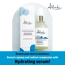 Ablude Hydrating Serum - Deep Hydration Serum with Hyaluronic Acid & Aloe Barbadensis - Hyaluronic Face Serum - Soothing Skin Serum - Revitalising Skincare Facial Serum (30ml)