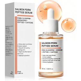 Suero Facial de Péptido de PDRN Salmón 50ML, Skin Restoration & Firming 10000 ppm de PDRN, Niacinamida y Péptidos, Sérum Facial Antiedad, Tono de Piel Apagado y Desigual, Deep Hydration