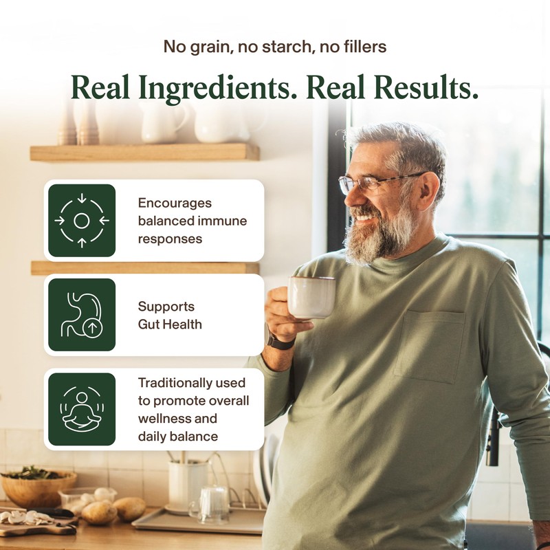 Real Mushrooms Turkey Tail Capsules – Organic Mushroom Extract for