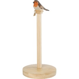 Wildlife Garden WG5001 Household Roll Holder Robin - Hand Carved from Basswood
