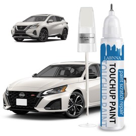 Pearl White Tricoat(QAB) Touch Up Paint for Nissan-Exact Match 2 in 1 touchup Paint Pen for Chips and Nicks Repair Car Paint Scratch Repair Kit