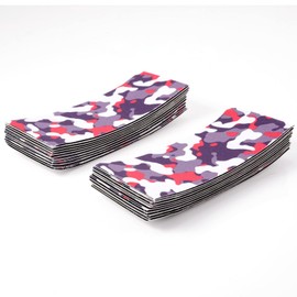 FOSHIO 20PCS Camouflage Standard Pre-Cut Self-Adhesive Squeegee Fabric Felt Replacement for 4Inch Squeegee Car Vinyl Application Tools Tint Tool Scraper Auto Vinyl Wrap Tools