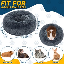BALAPET 2 Pack Plush Guinea Pig Bed Small Pet Hideout Washable Cage Accessories Burrowing Pet Bed for Guinea Pigs,Chinchilla, Hamsters, Hedgehog and Other Small Animals