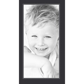 13x27 Smooth Black / Black Custom Mat for Picture Frame with 9x23 opening size (Mat Only, Frame NOT Included)