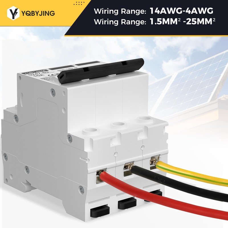 YQBYJING DC Circuit Breaker 10 Amp Solar Panel Disconnect Switch