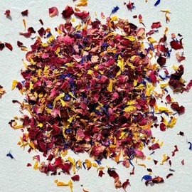 Spring Flower Blend – Edible flowers - Rose, Cornflower and Marigold - All natural, Culinary grade Delights (0.35oz) - Premium Quality - Perfect for Beverages, Cakes (20g)