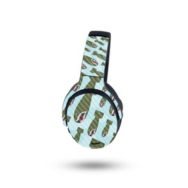 MightySkins Carbon Fiber Skin Compatible with Skullcandy Crusher ANC 2 - Bombs Away | Protective, Durable Textured Carbon Fiber Finish | Easy to Apply