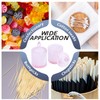 10 oz Glass Canister Set for Qtips, Cotton Swabs, Floss