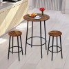 HomGarden 3 PCS Pub Dining Set Bar Table & Stools