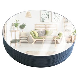 JAMBALAY 12" Round Mirror Centerpieces for Tables, 12 Pack Mirror Candle Plates, Circle Mirror Trays for Table Centerpieces Wedding Christmas Decorations, 2mm Thick