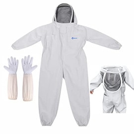 HEROCO Bee Suit with Glove and Bee Hive Tool, Beekeeping Suit for Women/Men, Professional Beekeeper Suit, Beekeeping Smock Protective Suit (XXL)