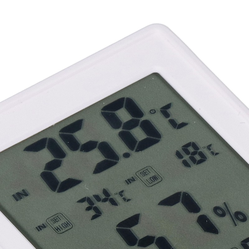 Humidity and Temperature Monitor Multifunctional Digital Hygrometer Thermometer with Probe