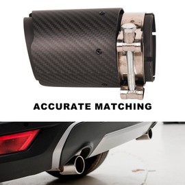 TOPAZ Tail Throat Carbon Fiber Exhaust Pipe Muffler Tip 70mm In 89mm Out 160mm Length