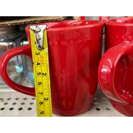 Unbranded Red Ceramic Mug Set 2 Pack