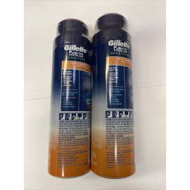 Gillette 2 Gillette Fusion Pro Glide Sensitive Active Sport Shave Gel 6oz EACH NEW