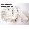 AICHUAN Handwoven Crossbody Handbag Summer Beach Bucket bag Cotton Crochet