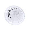GVS Filter Technology, Syringe Filter, ABLUO, 25mm, PVDF Membrane, 0.22µm,