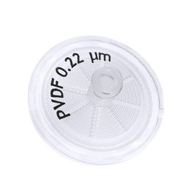 GVS Filter Technology, Syringe Filter, ABLUO, 25mm, PVDF Membrane, 0.22µm, PP Housing, 100/pk