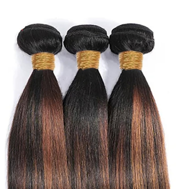 P1B30 Bundle Ombre Brown Straight Human Hair Bundles Fb30 Highlight