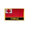 Uijokdef 1 PCS Tonga Flag Patches Iron On or Sew