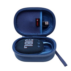 XANAD Hard EVA Case for JBL Clip 5 Portable Bluetooth Speaker Box Pro Sound (Blue)