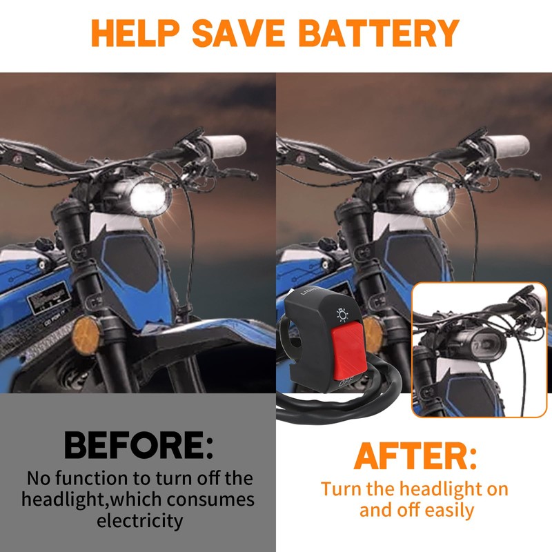 Alpha Rider Headlight Kill Switch for Talaria Sting R MX4