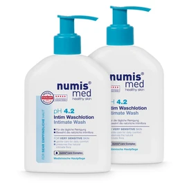 numis med Intimate Wash Lotion pH 4.2 Pack - Skin Soothing Intimate Wash Lotion for Very Sensitive & Sensitive Skin - Intimate Lotion without Silicones, Parabens & Mineral Oil - Intimate Care (2 x 200