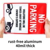No Parking Sign Violators Will Be Towed Sign - 10"x