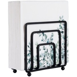 Kaxich Napkin Holder Table Tissue Paper Stand Metal Napkin Rack Upright Napkins Holder Iron Serviette Holder Napkin Stand for Kitchen Restaurant Dining Table Party