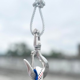 316 Stainless Steel Clevis Slip Hook with Swivel Lifting and Safety Latch - American Type - 5/16 Inch - 1430lbsf - Rigging Accessories Chain Hook