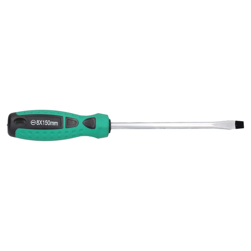 8.0mm x 150mm Slotted Flat Headed Screwdriver with Magnetic Tip