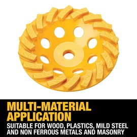 DEWALT DW4772T 4-Inch XP Turbo Diamond Cup Wheel